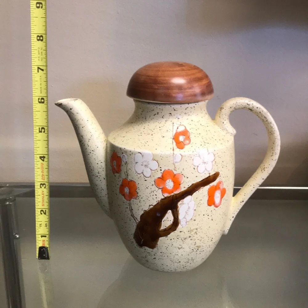 Vintage 1960's MCM Pottery Tea‎ Pot